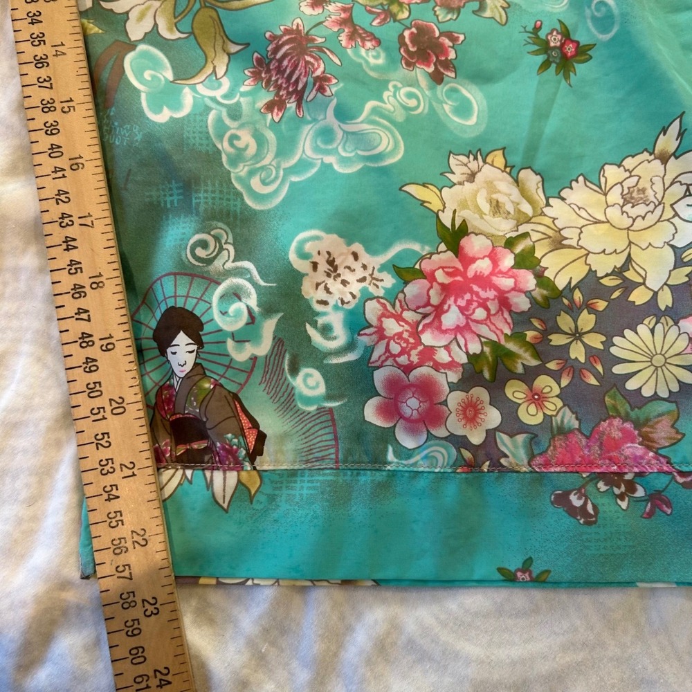 Josie Natori Women XL Asian Inspired Floral Print Capris Lounge Pants PJ Pajama - Picture 7 of 9